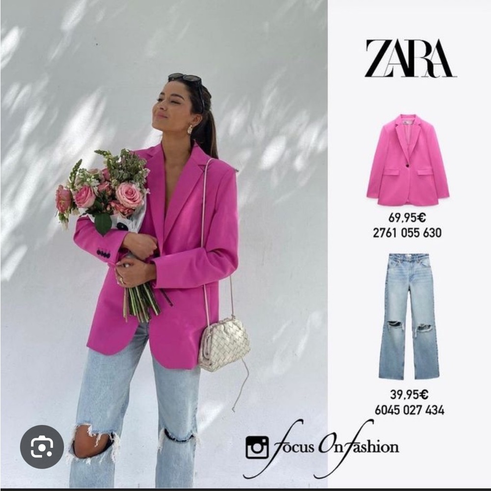 Zara Women's Pink Blazer